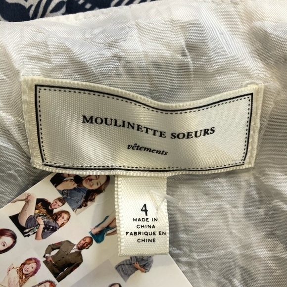 Moulinette Soeurs Anthropologie silk  dress SZ 4 - Picture 13 of 15